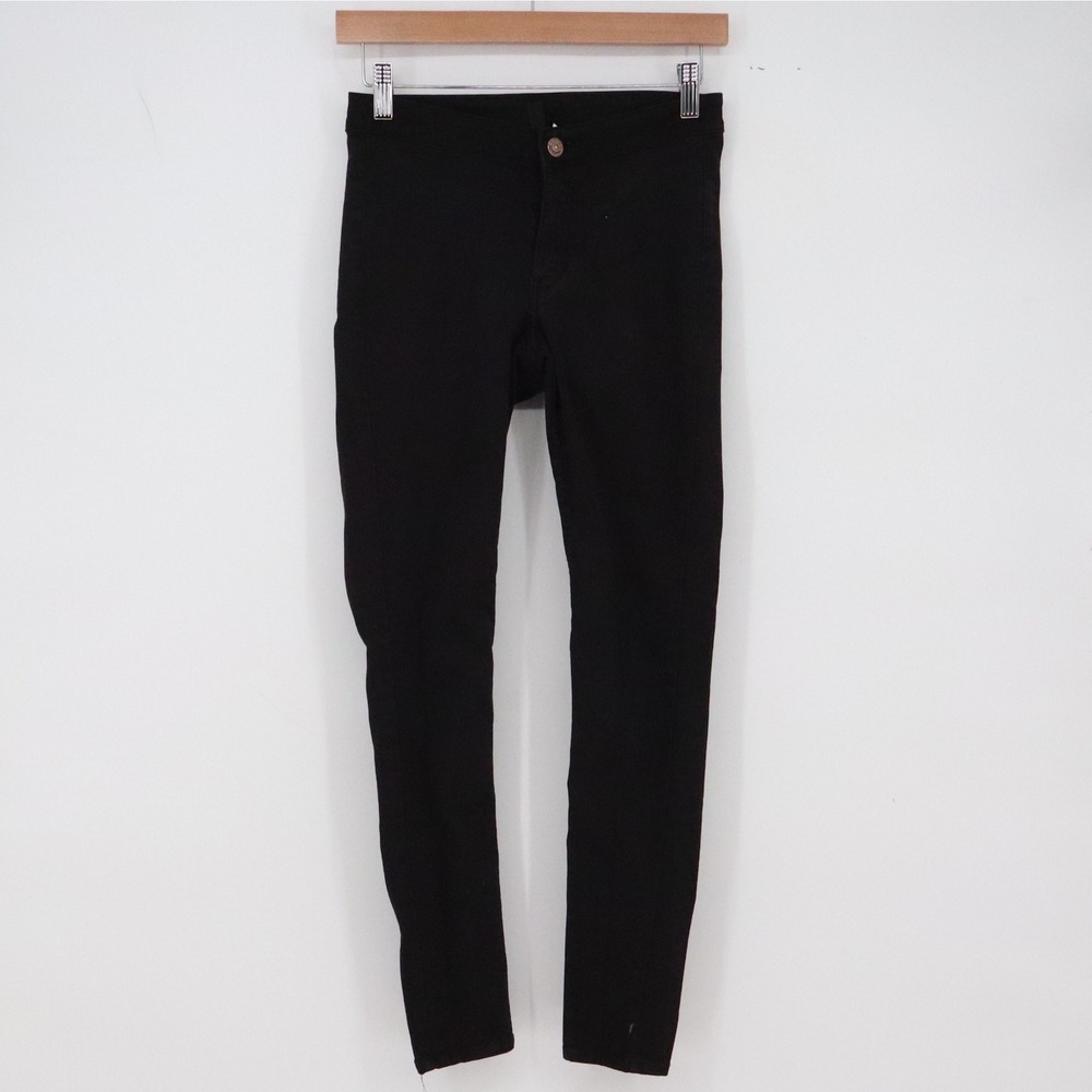 H&M Pants Womens 6 Divided Skinny Black Stretch Casual Excellent